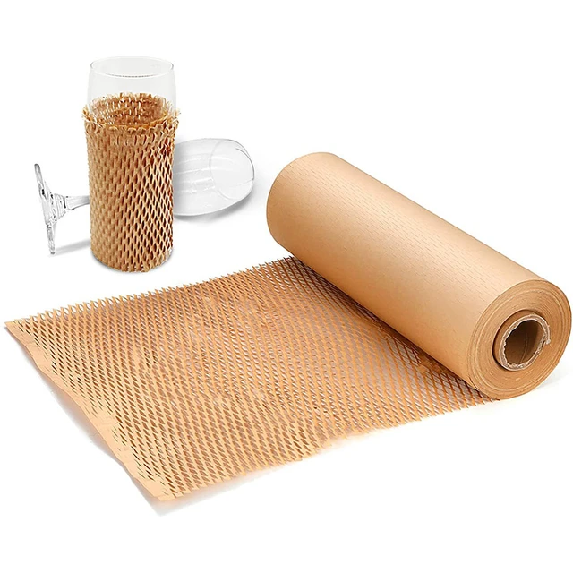 Kraft Wrapping Paper Roll Honeycomb Paper Wedding Christmas Birthday Party  Wrapping Parcel Art Craft Materials Packaging