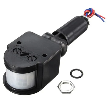 

12V Motion Sensor 220V 110V PIR Movement Detector Automatic Infrared Wall Mount Timer Outdoor 24V LED Motion Sensor Light Switch