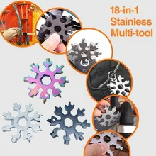 18 в 1 инструмент для снежинок многофункциональная отвертка Гаечный ключ открытый открывалка для бутылок из нержавеющей стали для кемпинга на открытом воздухе 18 в 1 инструмент для снежинок многофункциональная отвертка Гаечный ключ открытый открывалка для бутылок из нержавеющей стали для кемпинга на открытом воздухе