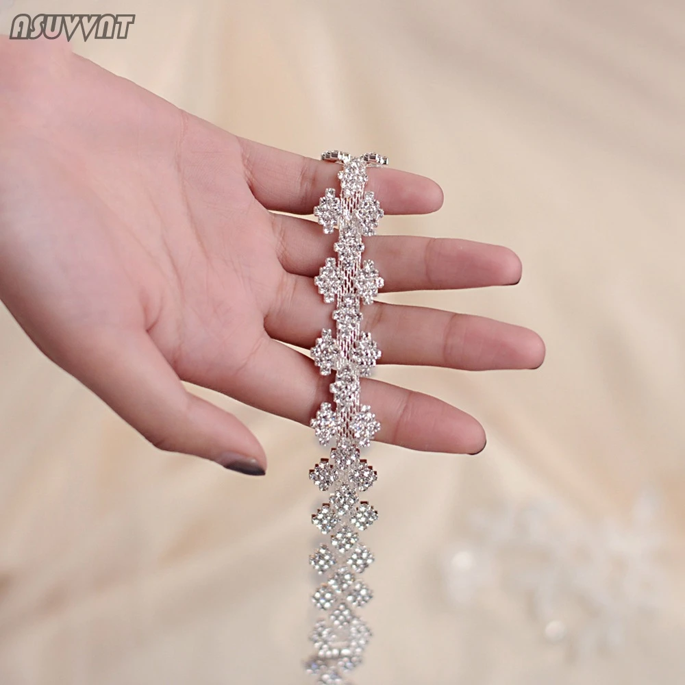 Fashion Women Belt Wedding Belt For Bridal Rhinestone Applique Bridesmaid Ribbon Belt For Lady Girl Evening Dress Accessorie