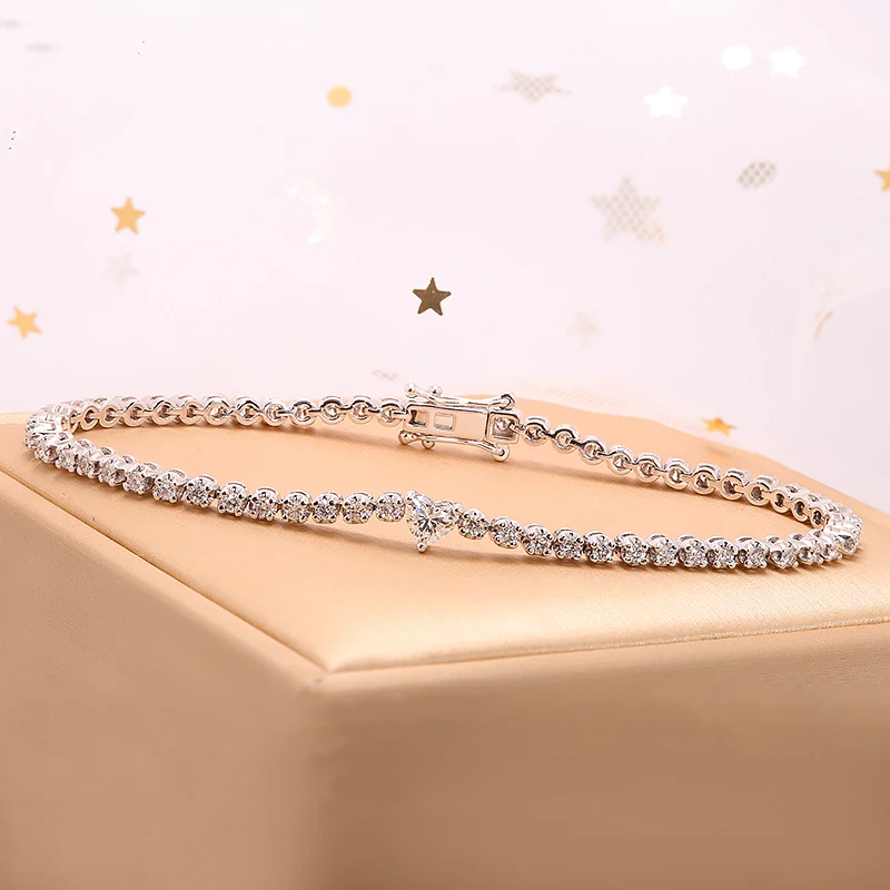 Ʈ  ̻糪Ʈ , 7ctw DF ÷, 0.1ct 3.0mm ,   ̻糪Ʈ ,  14k , 1.0ct 6.5mm