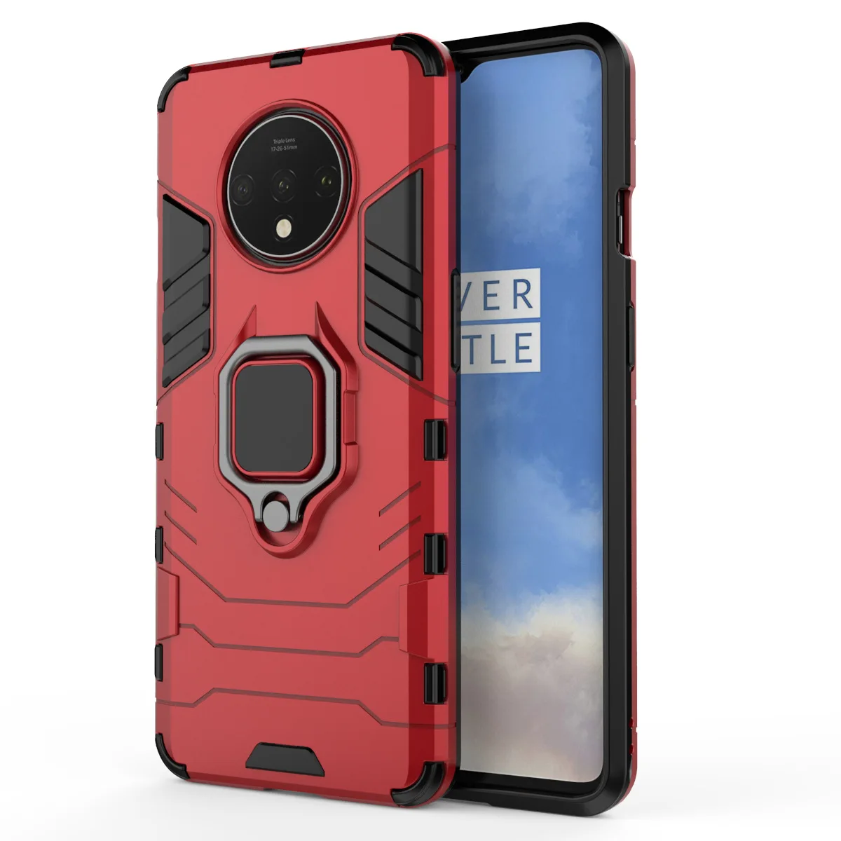 Гибридный чехол с кольцом-подставкой для oneplus 7 T, Жесткий Чехол из поликарбоната, противоударный защитный чехол на заднюю панель для one plus 7t pro, чехол для oneplus 7t