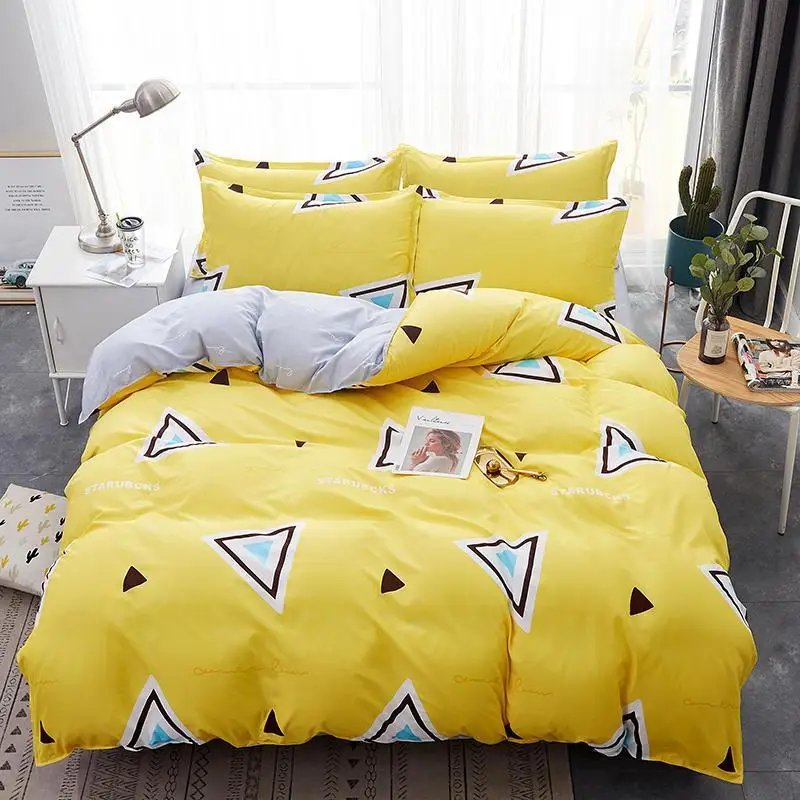 60 желтых комплектов пододеяльников Семейный комплект постельного белья из 3/4