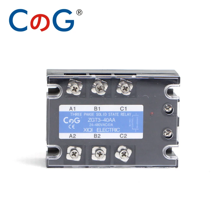 CG 10A 25A 40A AA трехфазный SSR AC управление AC теплоотвод твердотельные реле SSR AC в AC - Габаритные размеры: 40AA