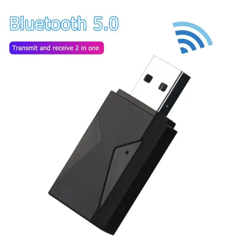 

Wireless Bluetooth 5.0 Audio Transmitter Receiver 3.5mm Jack for Car TV PC Rx Mode Using 3.5 Audio Cable Connection
