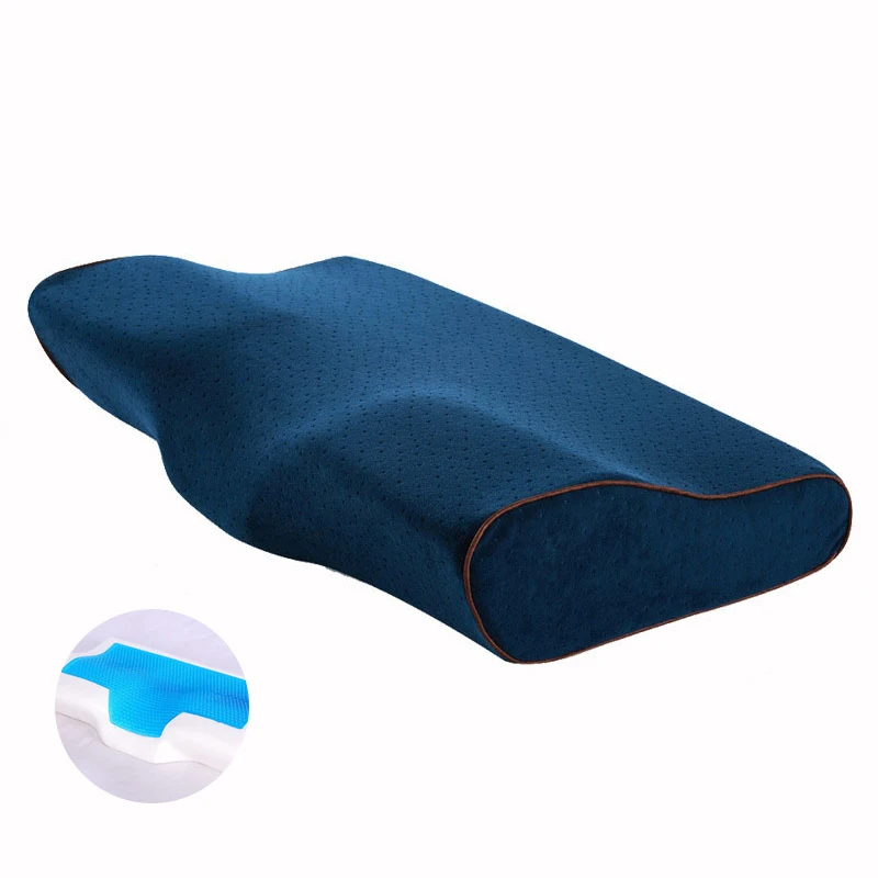 1 Pcs Memory Foam Pillow Summer Ice-cool Pillows Anti-snore Neck Rest Sleep Gel Pillow Core+Pillowcover For Home Beddings decor 4