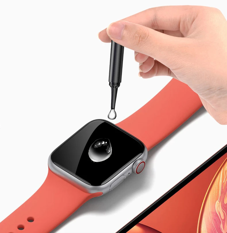 Защитная пленка для Apple Watch 38 мм 42 м 40 мм 44 мм Nano Liquid Full Glue из закаленного стекла для i Watch 5 4 3 2 серии