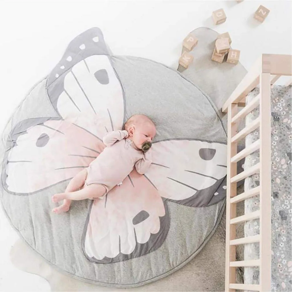 Новое Детское(бабочка) детское одеяло хлопок большой мягкий утолщение 90X90 см# NN724