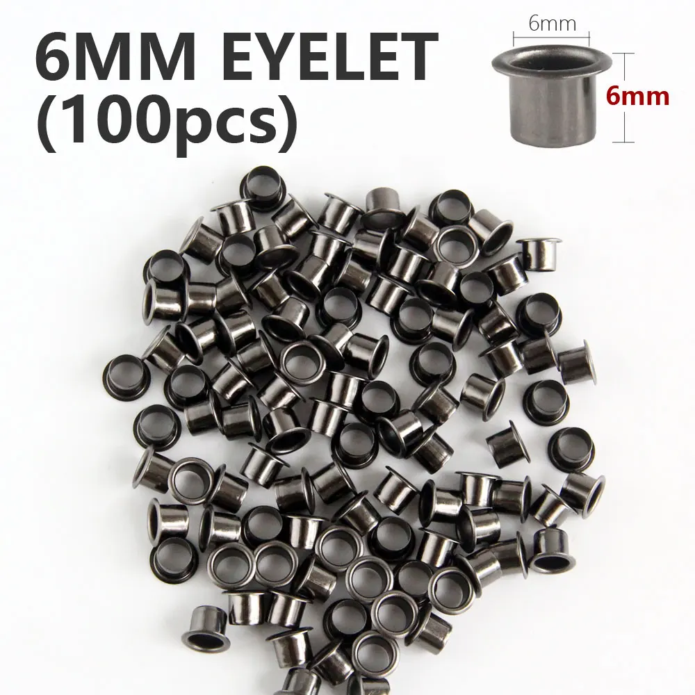 Occhielli da 6 mm, 100 pezzi