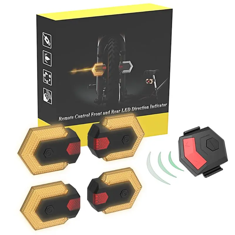 front and rear bicycle turn signals