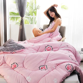 

Fresh Style Quilt Thicken Warm Core Quilt All Seasons Comforters Luxury Quilt King Queen Twin Full Size High Quality Quilts