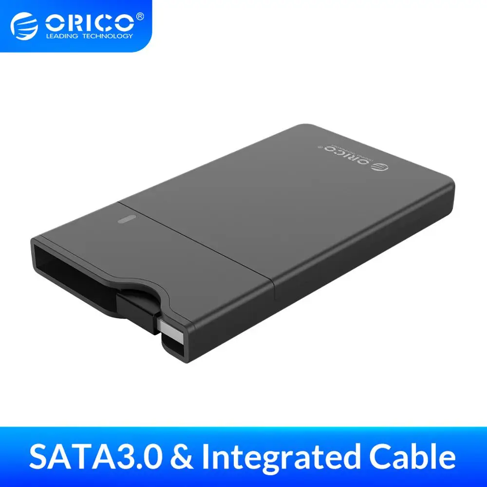 Чехол для жесткого диска ORICO 2 5 дюйма SATA 3 0 USB Гбит/с Встроенный кабель передачи