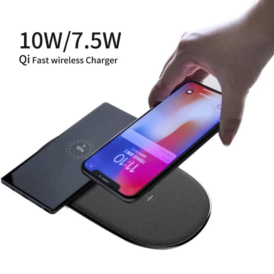 

NILLKIN 2 in 1 Qi Fast Wireless for iPhone X XS Max /XS/8/8 Plus For Samsung Galaxy S8/Note 8/S9 wireless charging pad