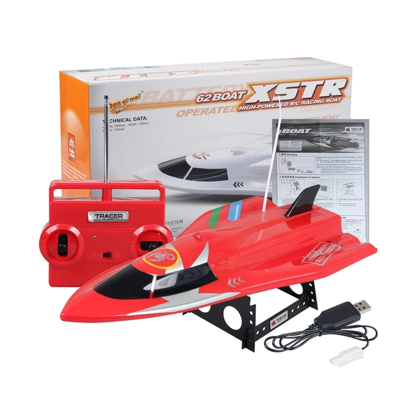 CT3352 39,5 см 40 МГц 3CH RC лодка супер скоростная игрушка с функцией удаления воды синий