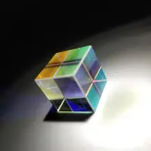 Оптическое стекло Цвет кубическая Призма K9 Радуга стекло es Творческий Кристалл обучения эксперимент инструмент светильник подарок