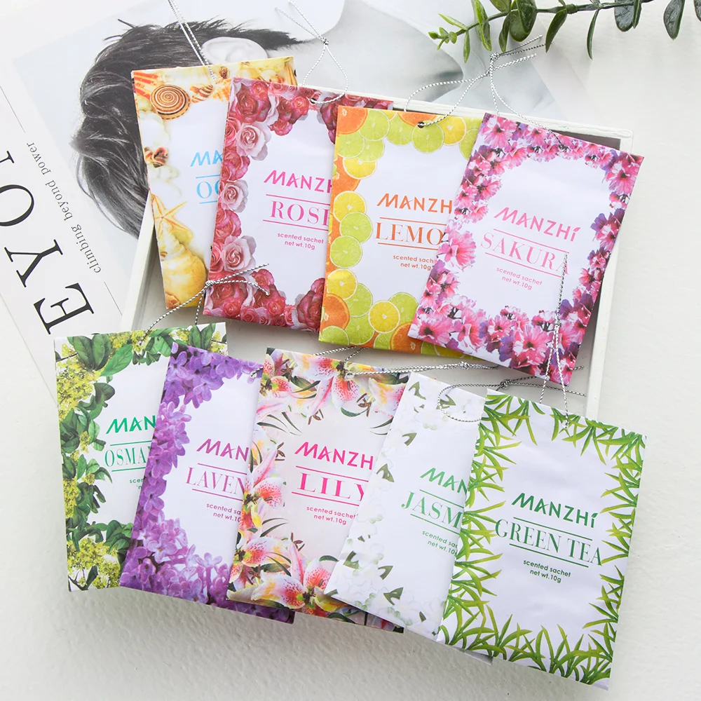 

1PC Natural Plant Spice Aromatherapy Bag Air Fresheners Wardrobe Cabinet Sachets Deodorizing Paper Home Fragrance Sachets Tools