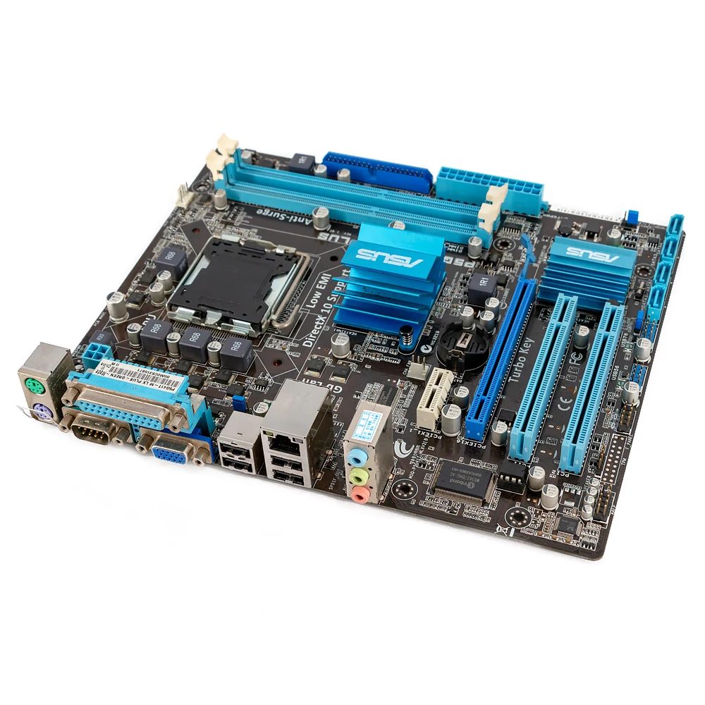 Najtaniej Asus P5G41T M LX PLUS pulpitu płyta główna G41 gniazdo LGA 775 dla Core 2 Duo DDR3 8G SATA2 VGA uATX oryginalne używane płyty głównej płyta główna