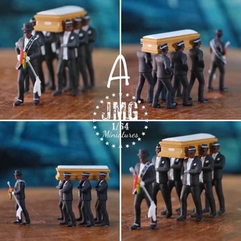 

Cosplay Ghana Dancing Pallbearers Coffin Dance Figure Action Funeral Dancing Team Display Funny Accessories