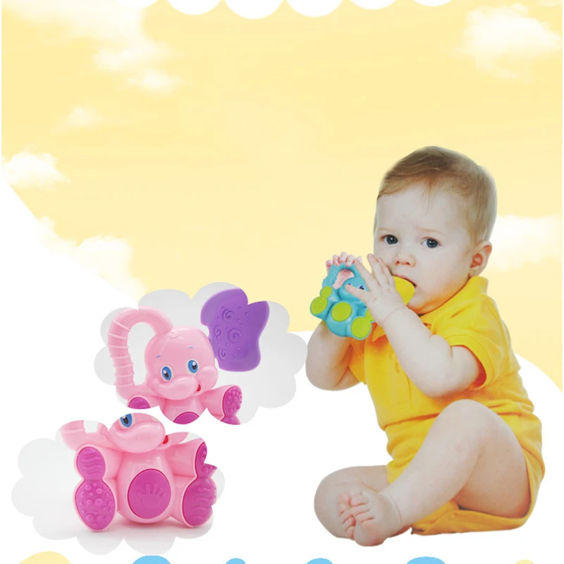 WARMOM безопасный Прорезыватель для малышей игрушка мультяшное животное музыкальная игрушка умное раннее образование детская игрушка олень Слон Форма ABS безопасный материал