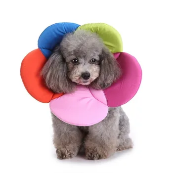 

1pc Flower Pattern Pet Cats Dogs Puppy Collar Recovery Cone Protective Cover Comfortable And Breathable