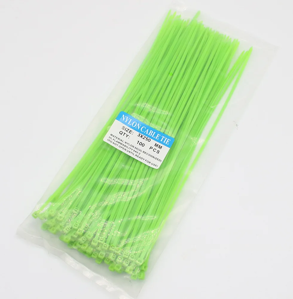 Grand Pack D'attaches De Câble Nylon Kafton - Fermeture éclair - Taille Petits/medium - Fabriqué UK