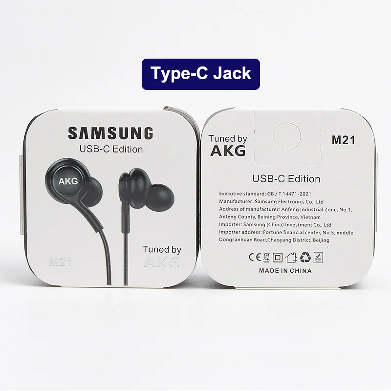 Samsung Earphones AKG ANC Headset In-ear 3.5mm / Type c with Mic Wired headphones for Galaxy S21 S20 S10 9 8 plus note10 M20 M21 best wired earbuds Earphones & Headphones