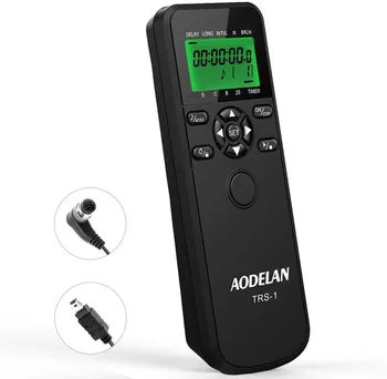 

AODELAN TRS-1 Camera Shutter Release Timer Remote Control for Nikon Z6 Z7 Coolpix P1000 D850 D700 Replace MC-DC2 MC-36 MC-30A