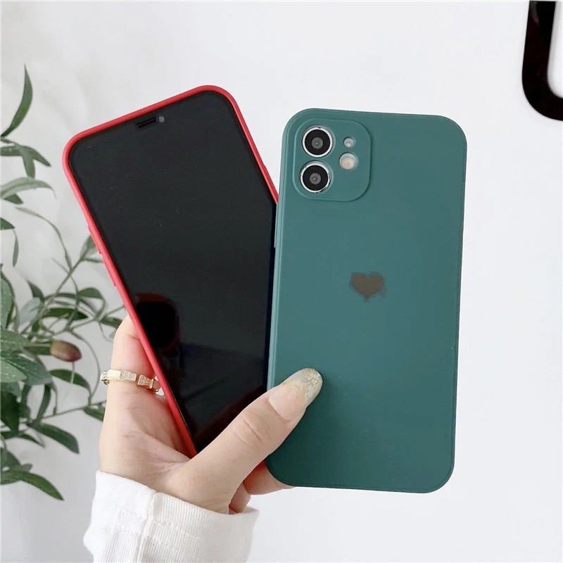 Anti-fall Matte Love Heart Soft TPU Phone Case For OPPO Reno 5 6 Pro A11X A92s A91 A72 5G A55 A15 A53 A52 A9 A8 A7X A7 A5 Cover