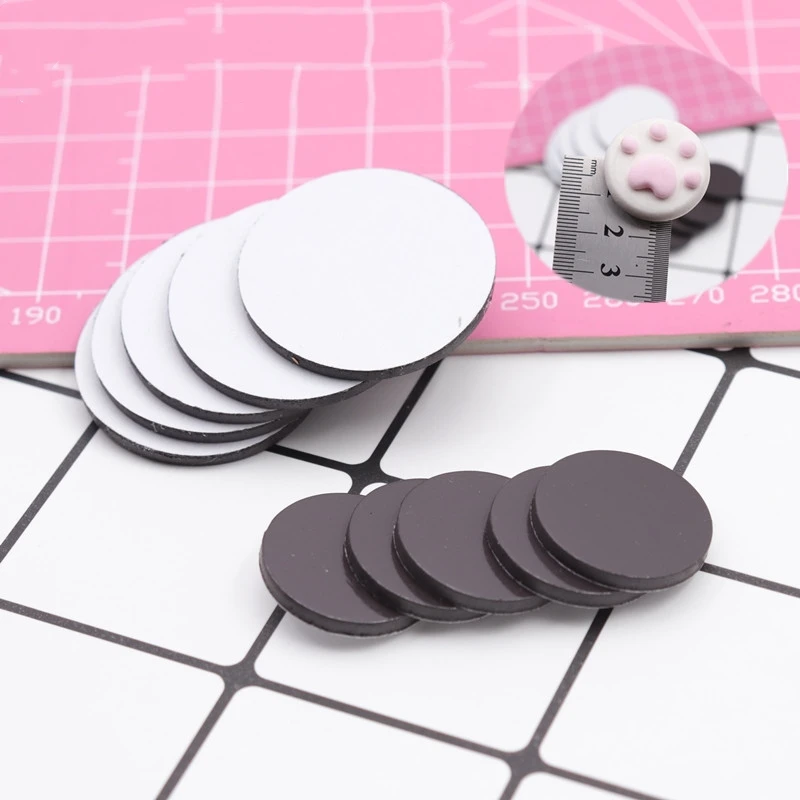 

10 PCS Round Magnetic Sticker Fit Glass Cabochon Fridge Magnet DIY Refrigerator Magnet Home Decor Blackboard Sticker 20/30mm