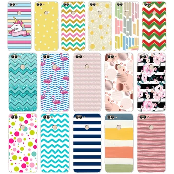 

109AA Stripes Soft TPU Case Cover For Huawei Honor P Smart 2018 2019 Y6 Prime 2018 Nova 2i 3i View 10