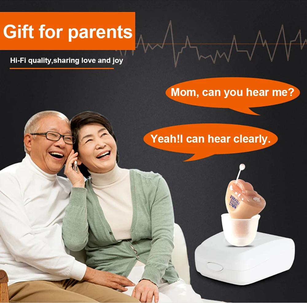 Мини-устройство, невидимый слуховой аппарат CIC, Цифровые слуховые аппараты для пожилых людей с аккумулятором, Прямая поставка, усилитель звука в ухо