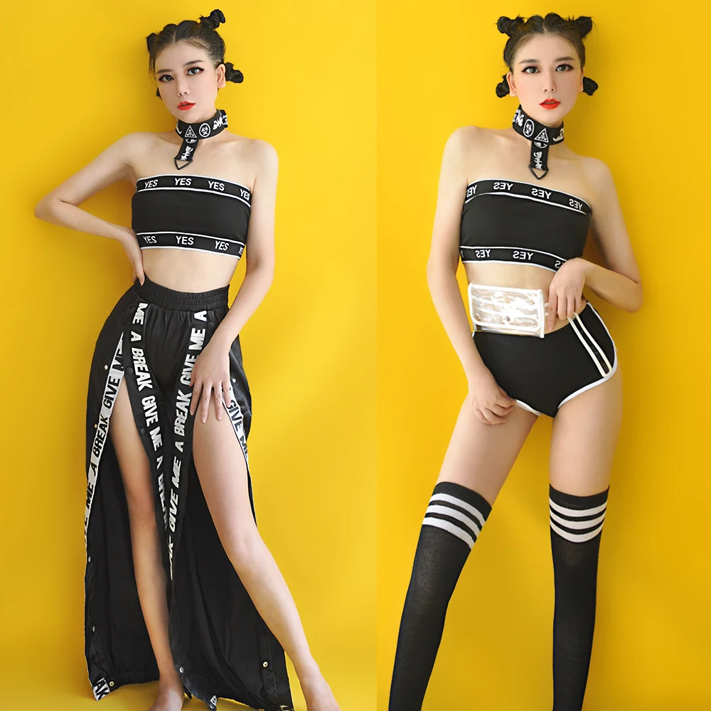 Танцевальные костюмы в стиле джаз хип-хоп для женщин певиц бар DS DJ сексуальная