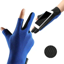 Дышащие солнцезащитные рыболовные перчатки с 2 прорезями, стрельба пальцем, походные перчатки, водонепроницаемые перчатки, высокие эластичные Нескользящие перчатки