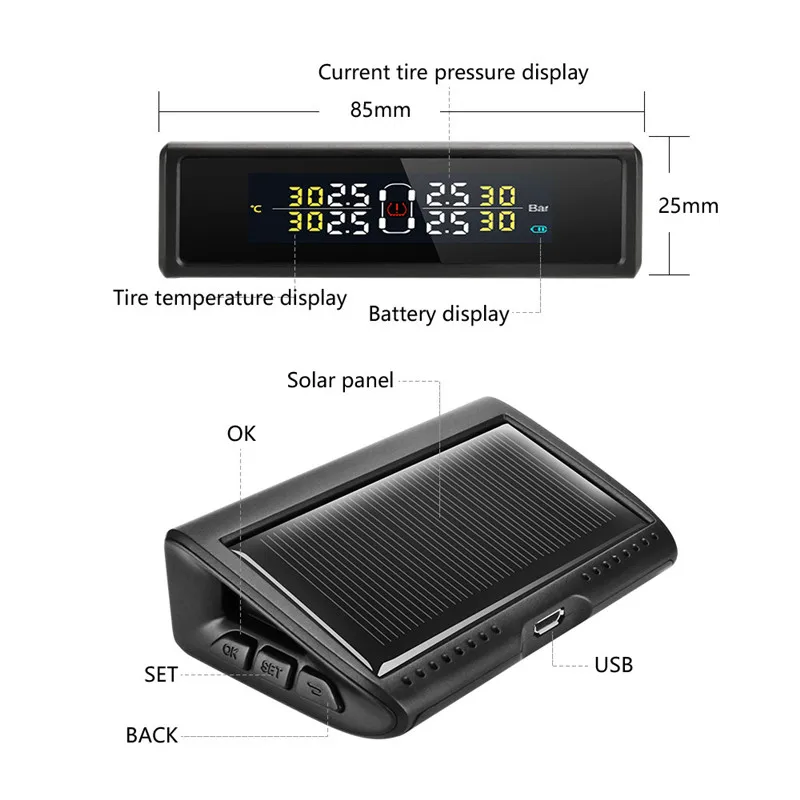 Беспроводной мониторинг давления в шинах Jansite TPMS интеллектуальная система на