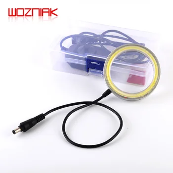 

Kaisi Ultrathin 60 LED Adjustable Ring Light illuminator Lamp For STEREO ZOOM Microscope USB Plug Maintenance welding spot light