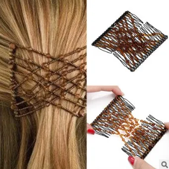 

60pcs/lot DIY Multi Multivariant Combs High Resilience String Beads Magic Hair Comb Care & Styling Tools Hair Accessories HA557