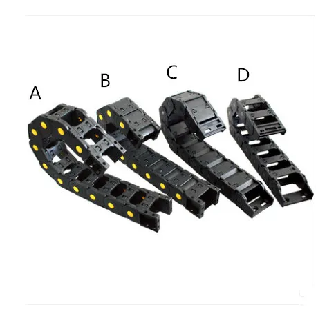 Transmission Chains 25*50 mm 1M Plastic Towline Drag Chain Machine L1000mm CNC Router Tools