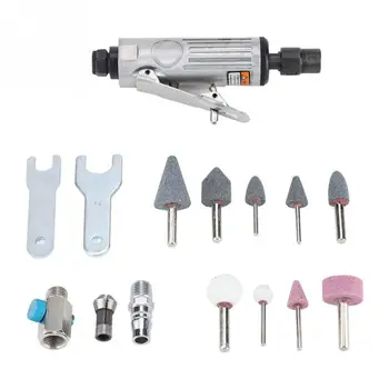 

16Pcs Air Die Grinder Pneumatic Grinding Tool Air Grinder Polishing Engraving Kit 1/4