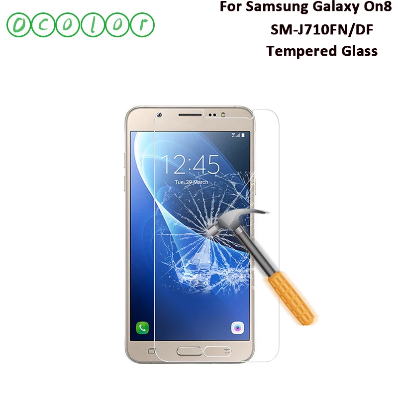 

ocolor For Samsung Galaxy On8 SM-J710FN SM-J710DF Tempered Glass Scratch Proof Replacement Screen Protector Film 5.5 Inch