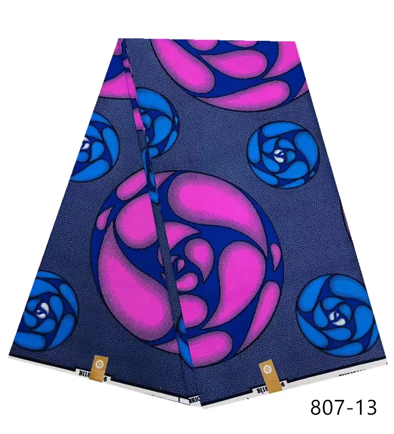 Африканская ткань Анкара Новое поступление африканская вощеная ткань принтом высокое качество африканская ткань полиэстер для платья 6 ярдов 807