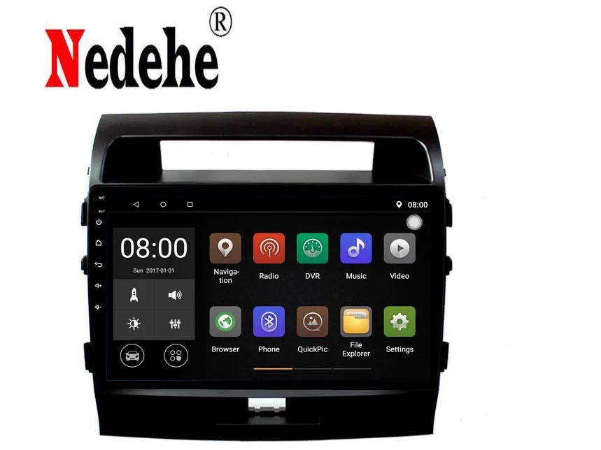Автомобильная Мультимедийная система Nedehe 9 дюймов Android 8 1 для Toyota LAND CRUISER LC200 2008-2015