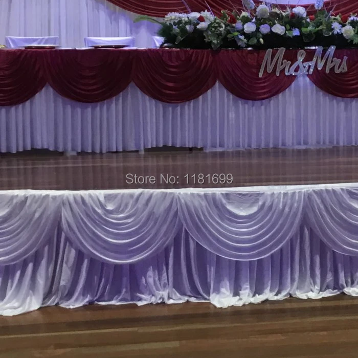 Настольная юбка с подъемом красочная скатерть для стола из ледяного шелка