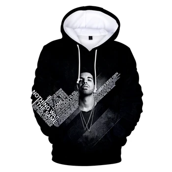 

canada actor singer Drake 3D Hoodies Sweatshirts in men/women long sleeve winter warm Pullovers teenager streetwear fashion tops