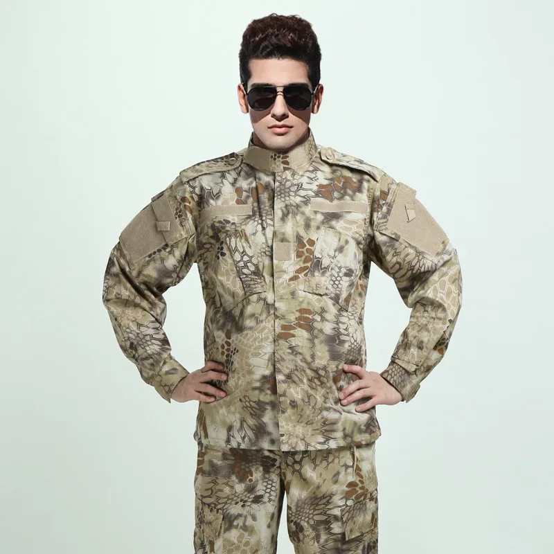 Армейский темно-синий BDU сp MultiCam Камуфляжный костюм в стиле милитари Униформа Тактический Боевой страйкбол Фарда только куртка и брюки - Цвет: kryptek HAMO