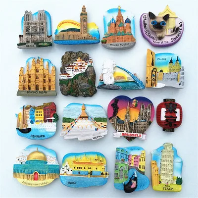 Moscow Russia Landmark Red Square Fridge Magnets Souvenir Refrigerator Magnetic Sticker Decor imanes para refrigerador Crafts | Дом и сад
