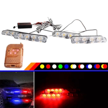 

Strobe Light Police flasher LED stroboscope Strobe Lights 3 Modes 12V Warning light Car Truck Dash Emergency Day Running Lamp