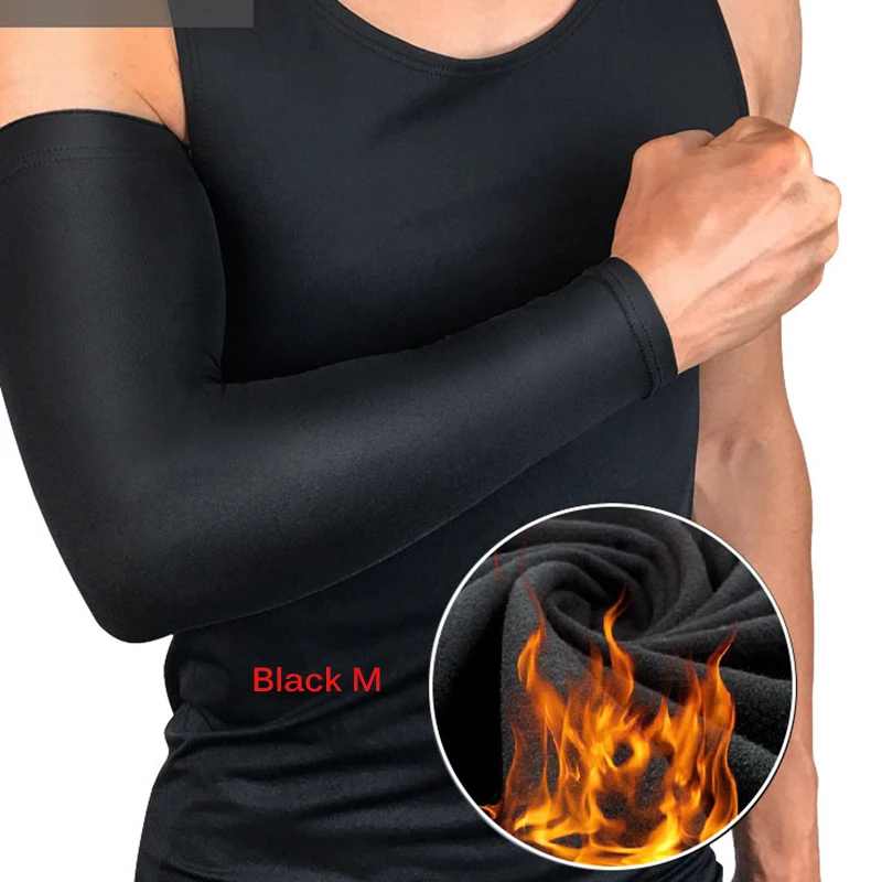 1 PCS Sports Arm Sleeve Elbow Protector Pads Non-Slip Breathable Comfortable Man Basketball Cycling Climbing Running Arm Warmers - Цвет: Black Arm Sleeve