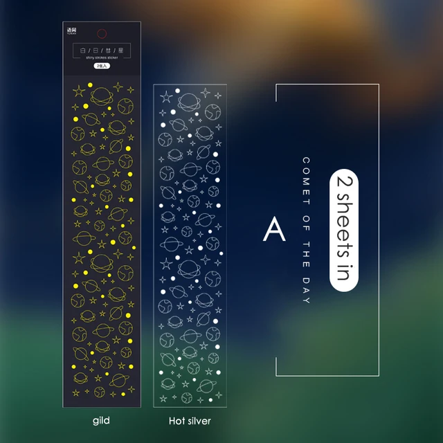 Mr Paper 8 Designs Ins Style Beidao Keepsake Series Bronzing Creative Handbook DIY Decorative Collage Material Sticker A