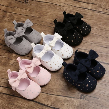

Baby Shoes girls Princess Shoes First Walkers Bow Fringe Soft Bottom Sweet star printing Butterfly knot Moccasins SHL021