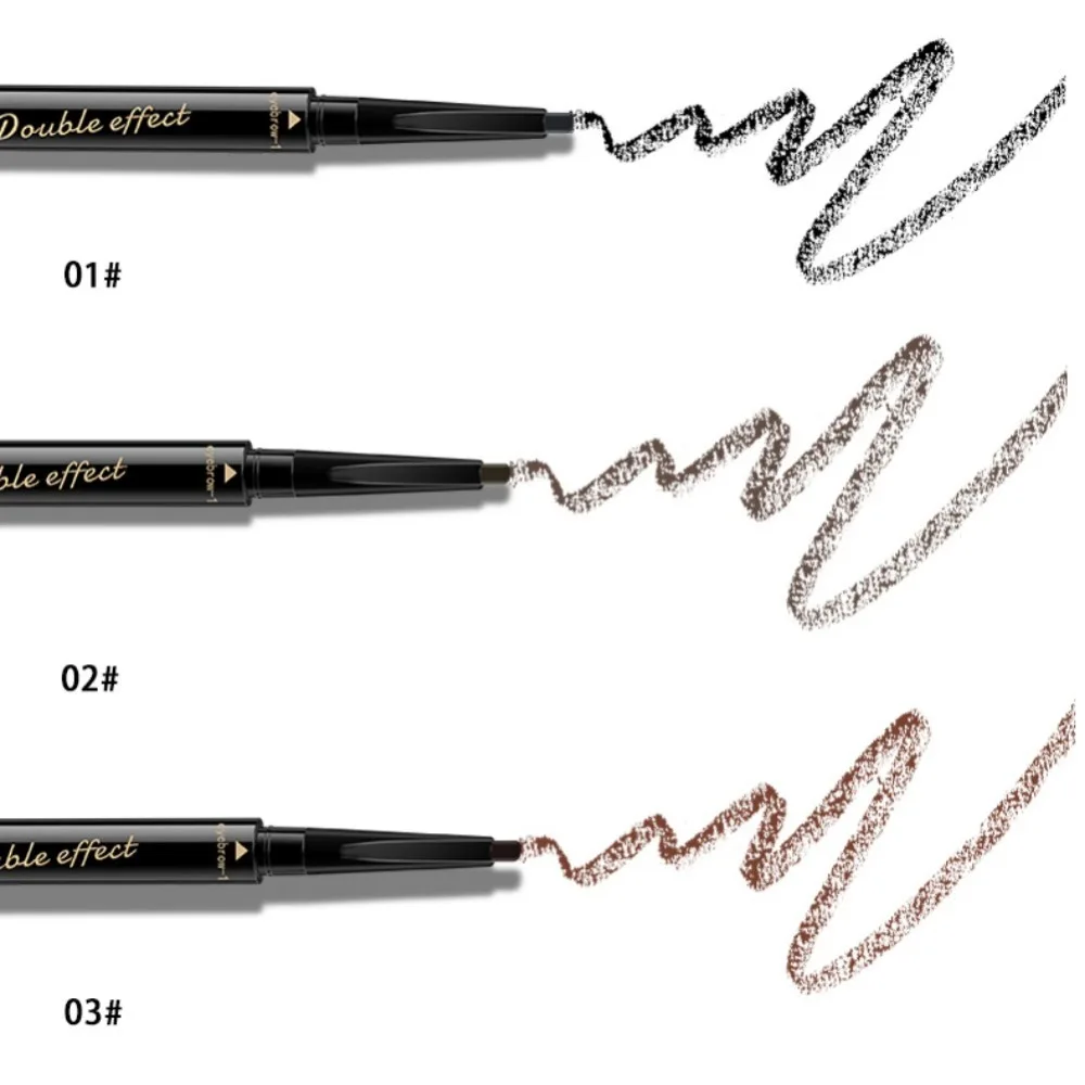 

Double Head 2 In 1 Eyebrow Pen Liquid Eyeliner Waterproof Long-lasting Sweat Proof Eyebrow Pencil Eyes Makeup Cosmetic